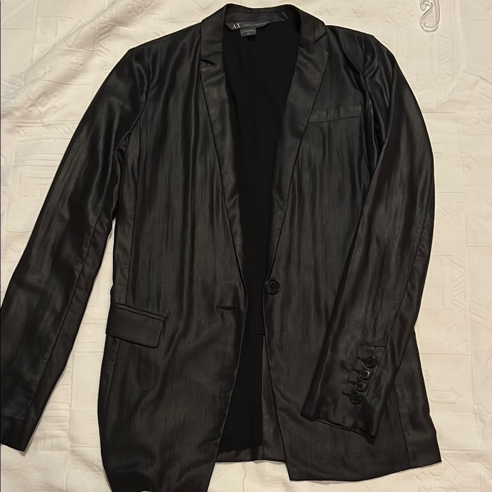 Armani Exchange Black Blazer with Classic Design